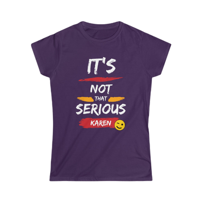 Women's Softstyle Tee - No Drama Just Sarcasm