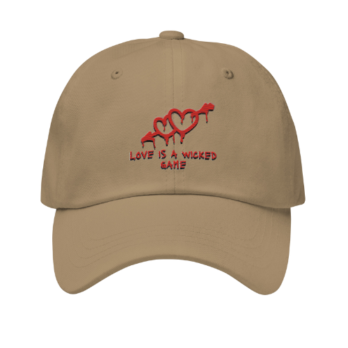 Dad Hat - (Red) Love Is A Wicked Game