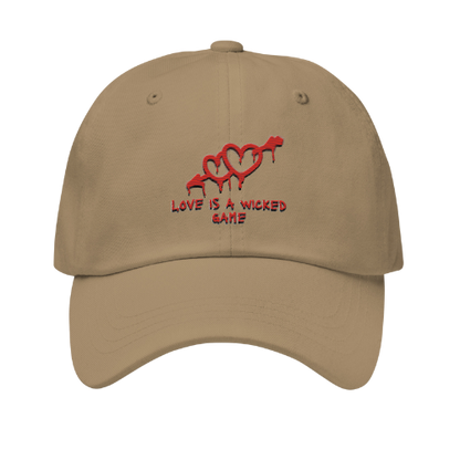 Dad Hat - (Red) Love Is A Wicked Game